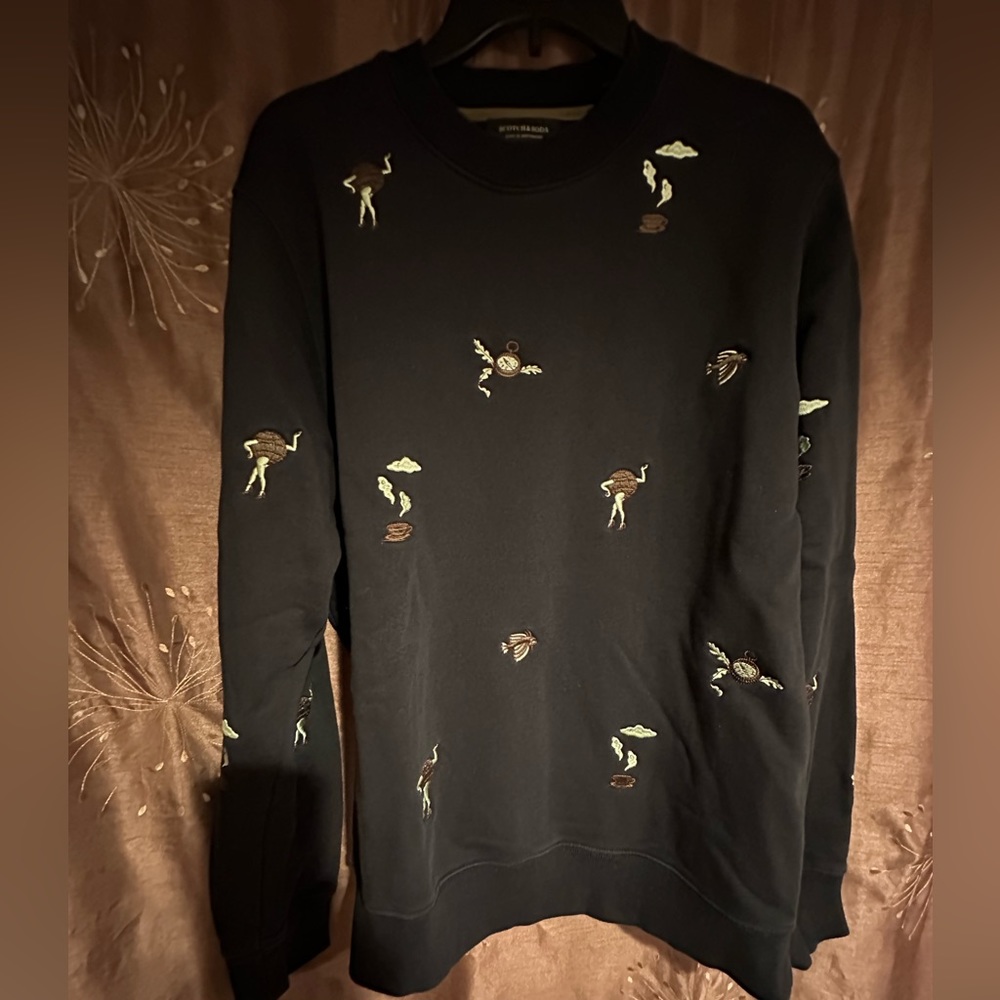 Scotch and soda crew neck sweatshirt- black